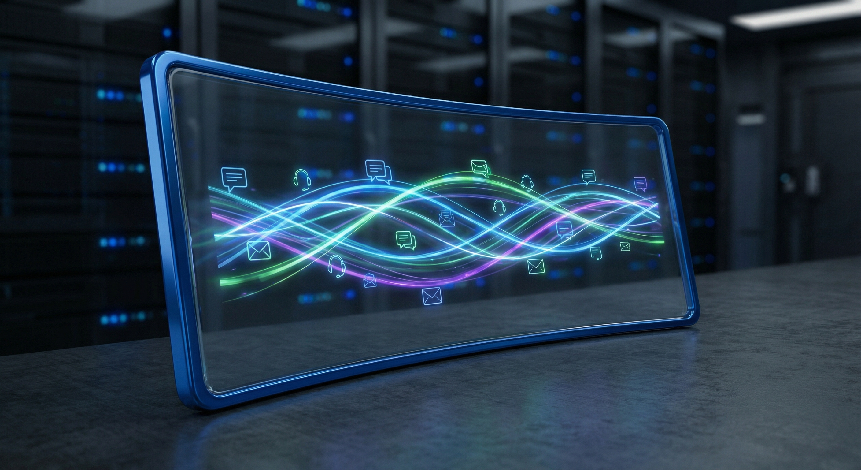 Unified customer intelligence interface represented by a central control panel